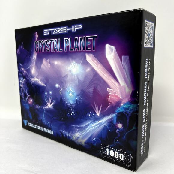 Starship Crystal Planet Collector's Edition 1000 Piece Art Puzzle NEW - Picture 1 of 8